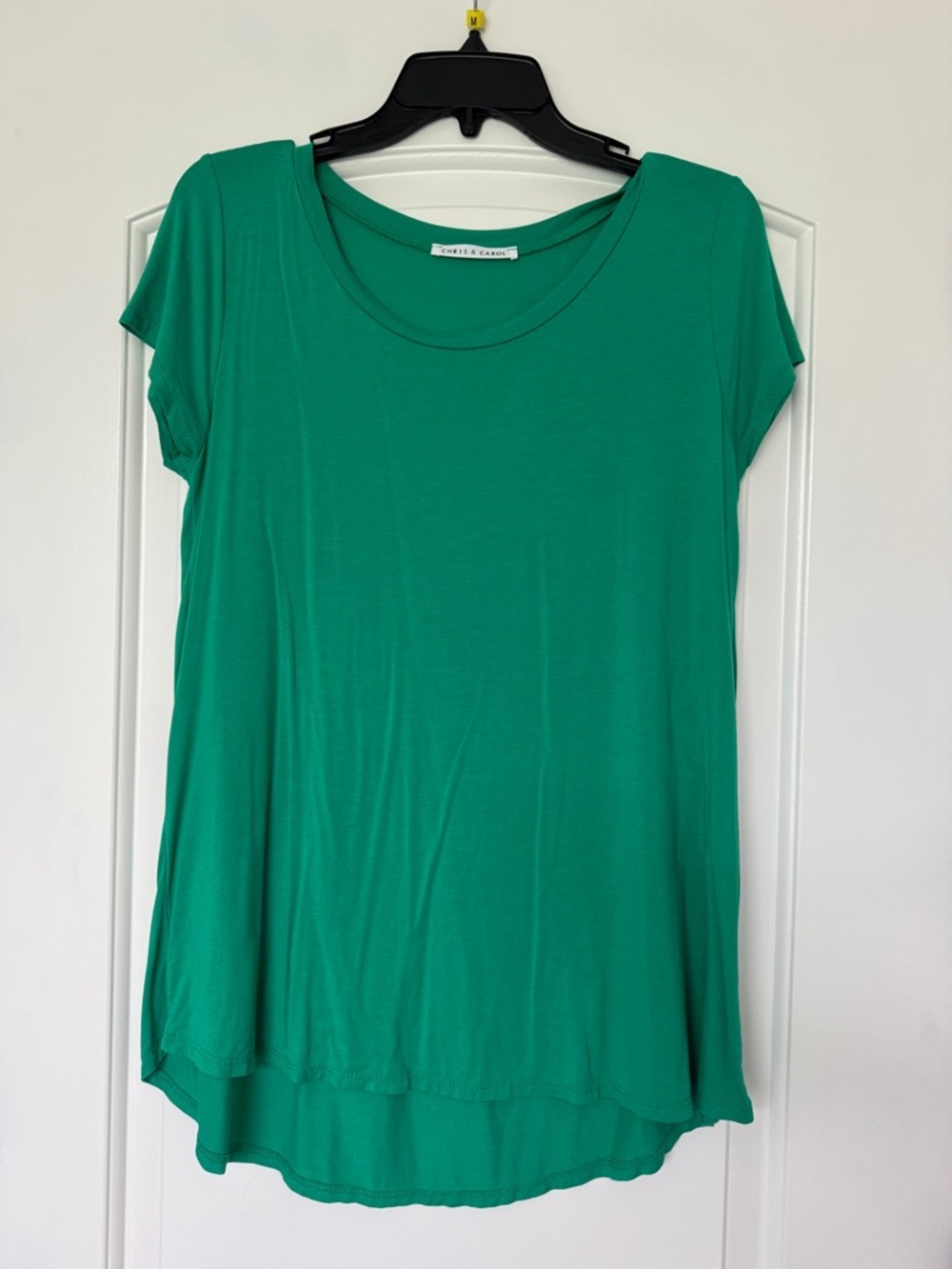 Everyday Scoop Neck Green Women's Top